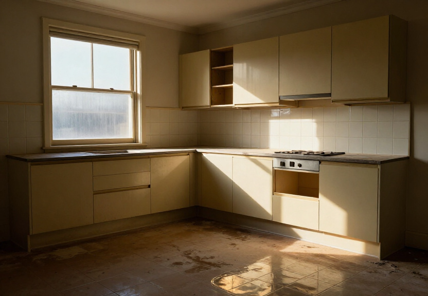 Dry basement in Kingswood property after structural drying